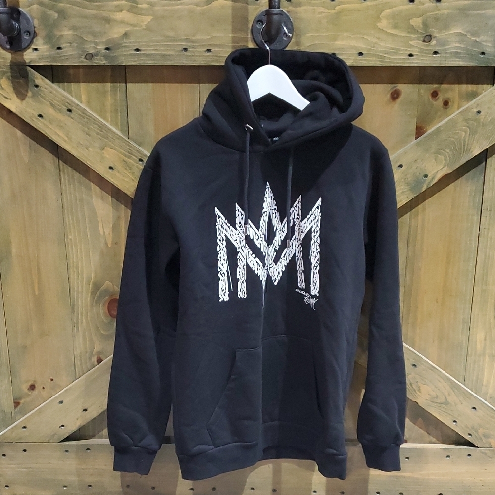 MMA.Couture Black Hoodie with White Design